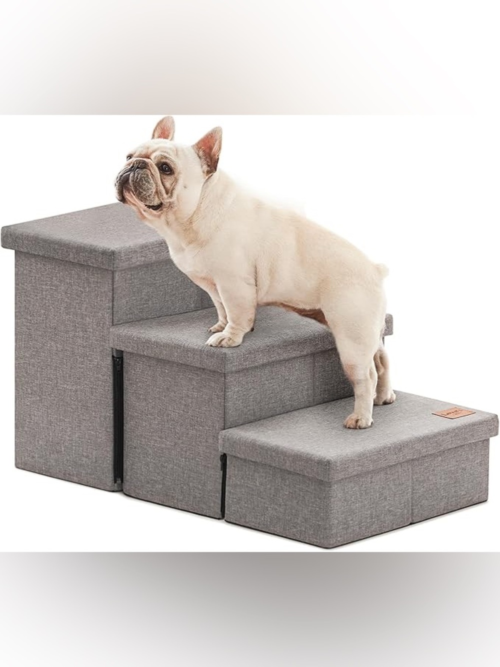 Love's cabin Dog Stairs for High Bed 18"H